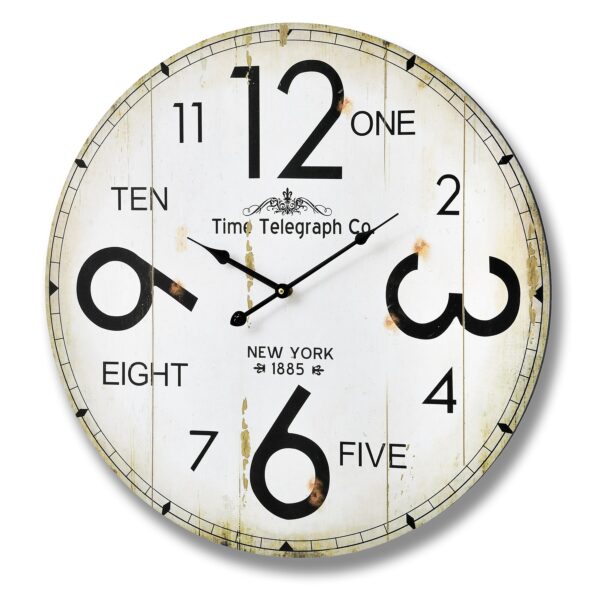 Time Telegraph Company Wall Clock