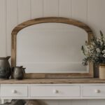 Acacia Country style over mantle mirror