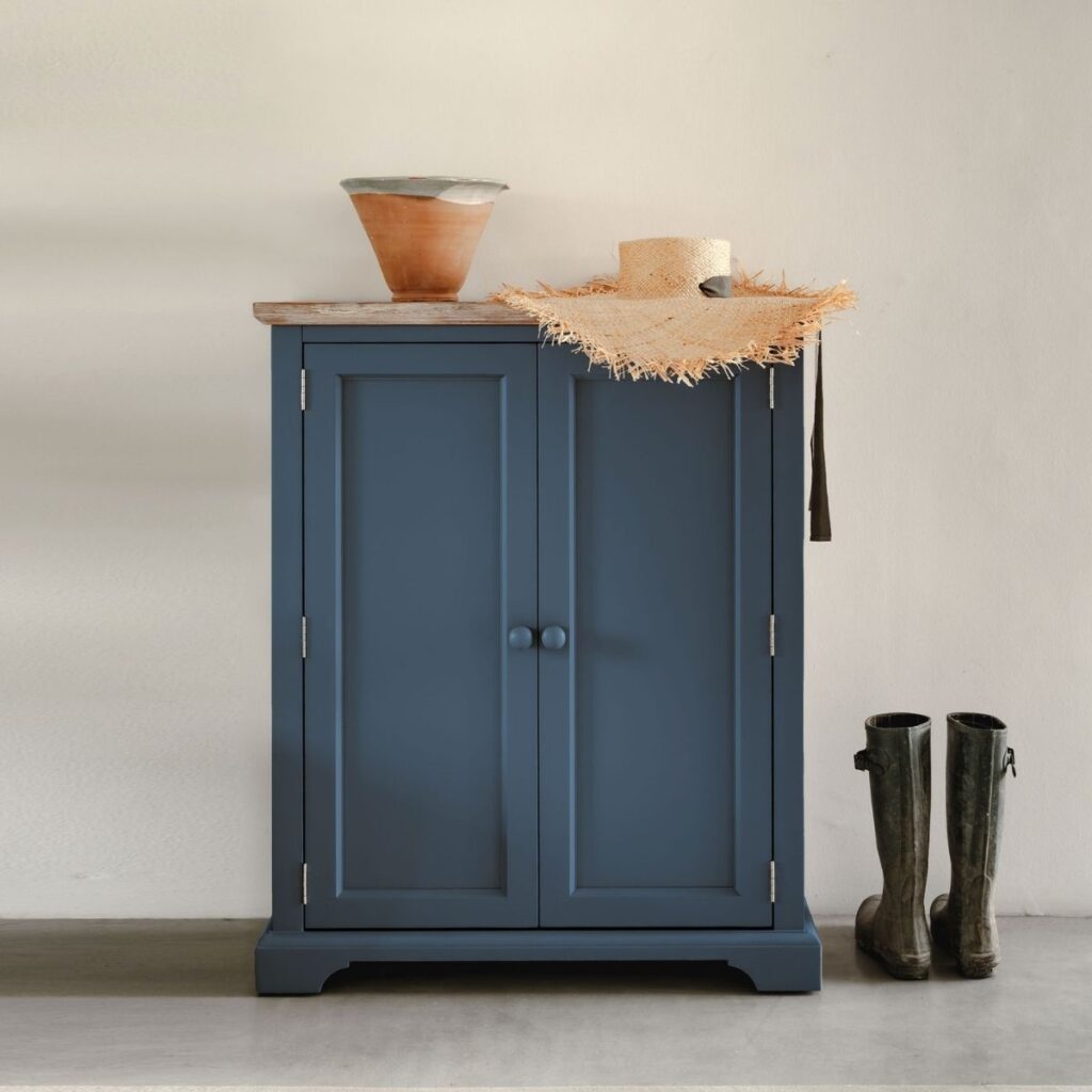 Navy Shoe Rack Florence Tall Shoe Rack - Navy Blue | furniture.co.uk