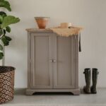 Dove Grey Country Style Shoe Cabinet