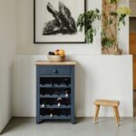 Small Navy Blue Country Style Wine Rack