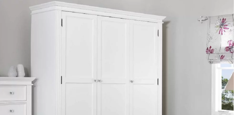 Gainsborough White 3 Door Triple Wardrobe