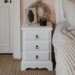 French Style Romance Bedside in White
