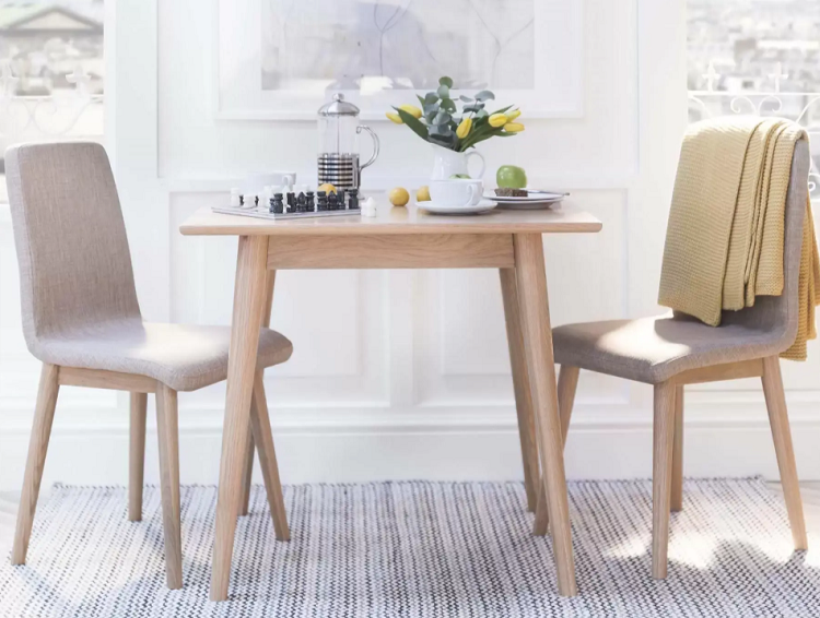 Square dining table for small spaces