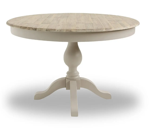 Truffle pedestal farmhouse dining table