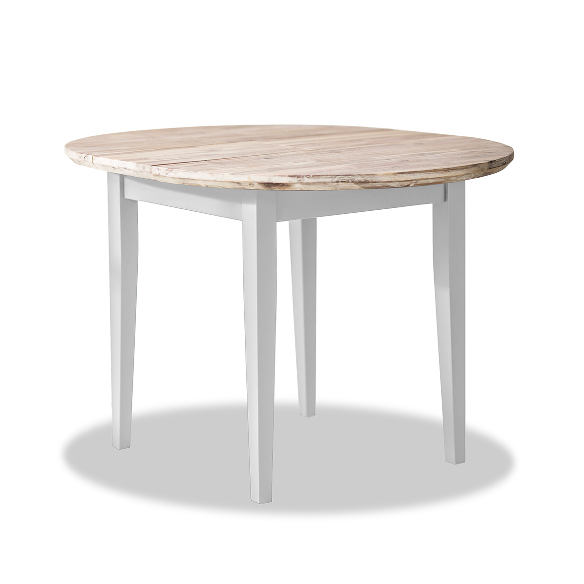 florence white round extending table