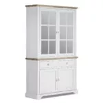 Florence large display cabinet in white