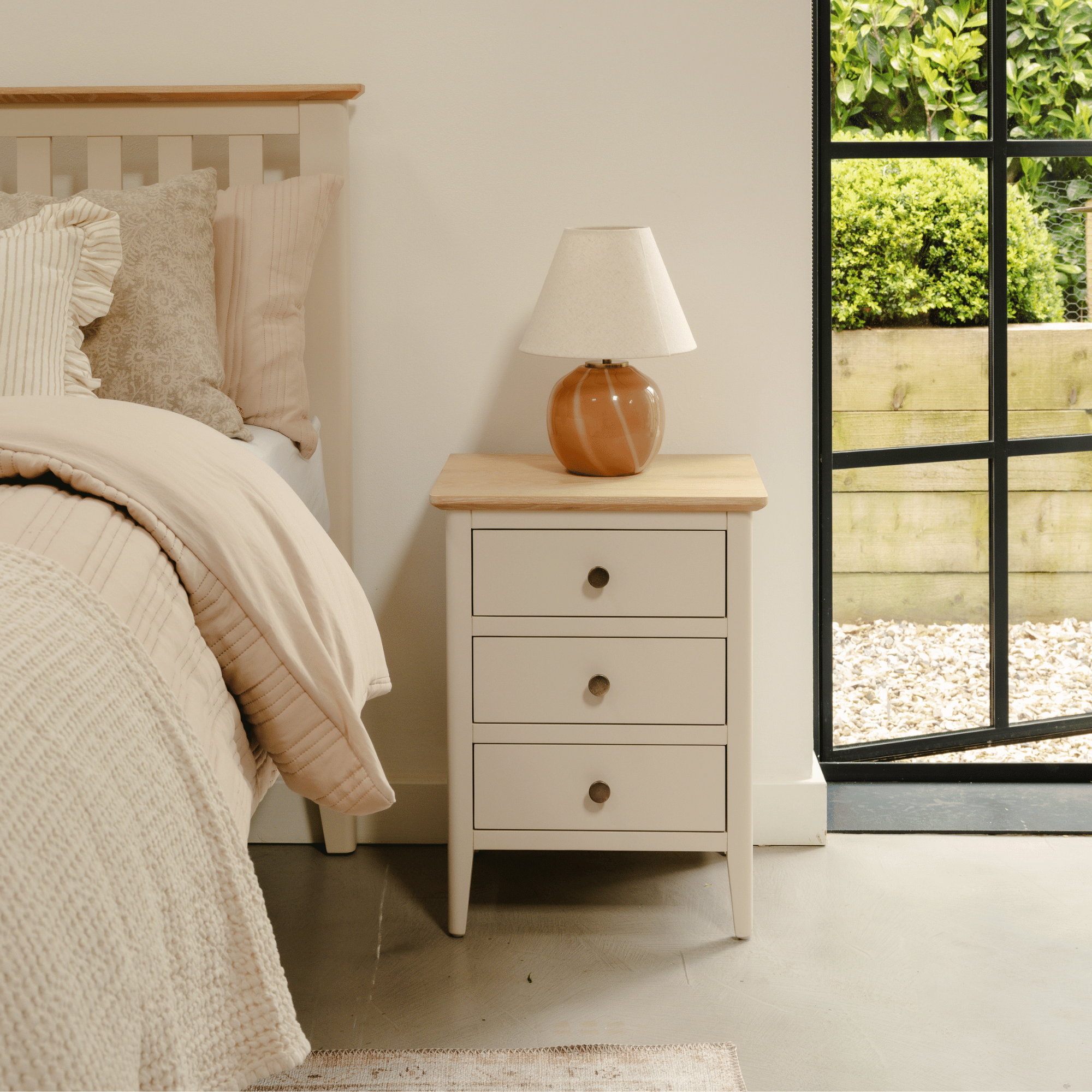 Pembroke Bedside Chest - Pebble