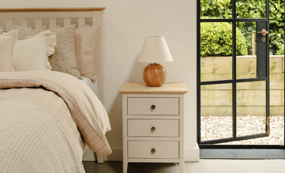 Pembroke Oak Bedside and Bed