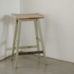 Florence Barstool in Sage Green – Close Up