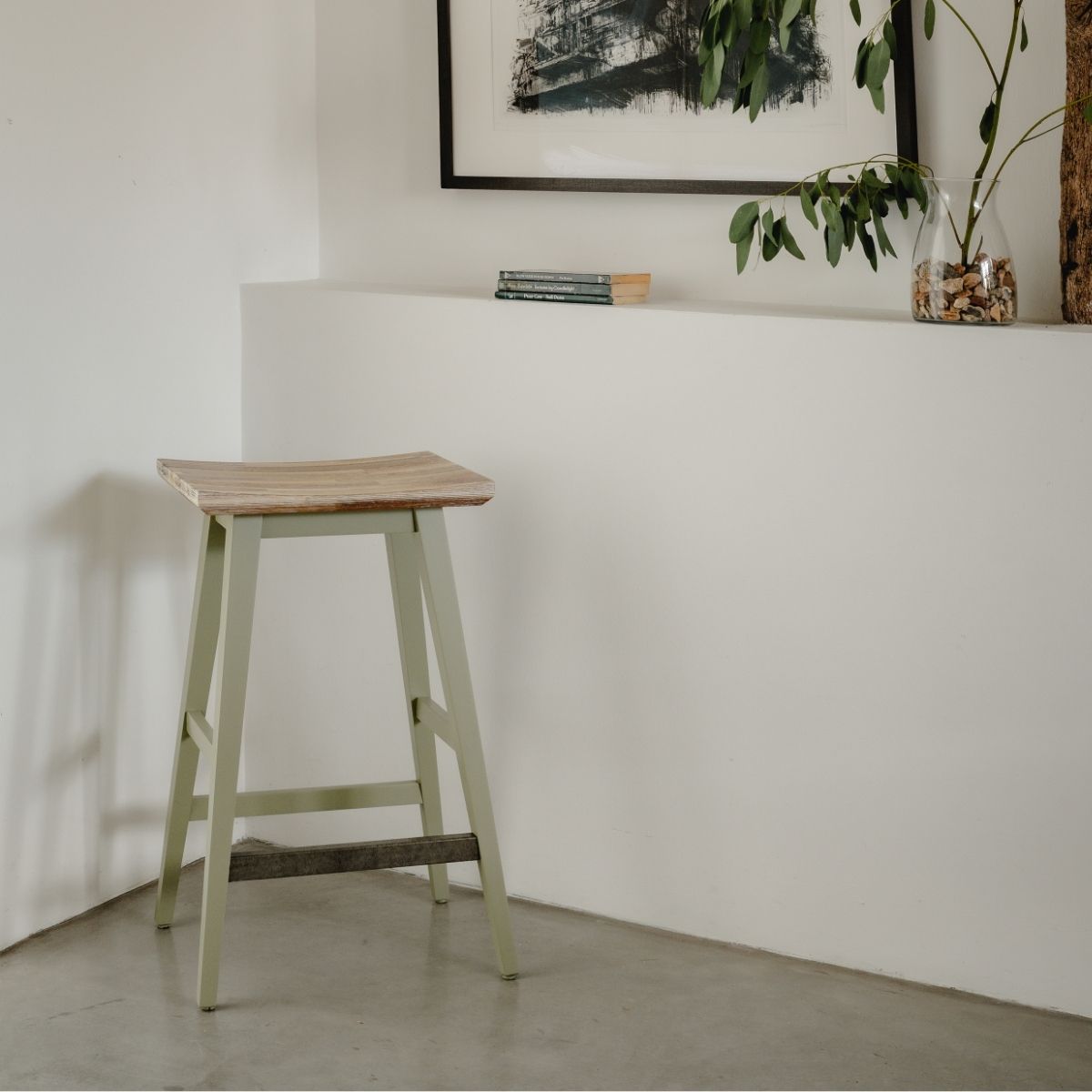 Florence Barstool in Sage Green