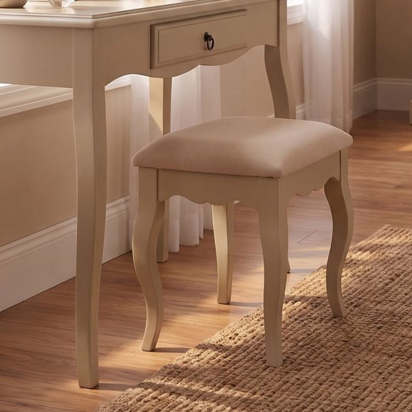 Romance Dressing Table Stool in Oatmeal