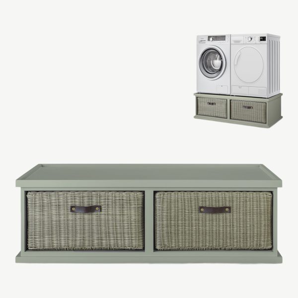 Tetbury Double Washing Machine Stand - Sage Green